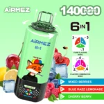 Airmez FOX 140000 Puffs 6 IN 1 – 140 000 pyknięć i 6 smaków w jednym e-papierosie - obrazek 5