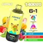 Airmez FOX 140000 Puffs 6 IN 1 – 140 000 pyknięć i 6 smaków w jednym e-papierosie - obrazek 7