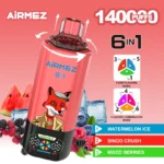 Airmez FOX 140000 Puffs 6 IN 1 – 140 000 pyknięć i 6 smaków w jednym e-papierosie - obrazek 8
