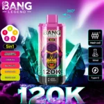 Bang Legend 120000 Puffs 5 w 1 Smaki – Jednorazowy E-Papieros Z Niezrównaną Wydajnością i Smakami! - obrazek 8