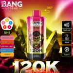 Bang Legend 120000 Puffs 5 w 1 Smaki – Jednorazowy E-Papieros Z Niezrównaną Wydajnością i Smakami! - obrazek 10